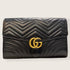 GUCCI GG Marmont Chevron Clutch