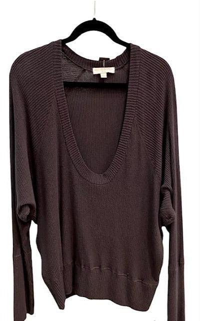 SPIRITUAL GANGSTER Grey Rib Top (M)