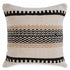 CUSHION - Black & Natural Woven