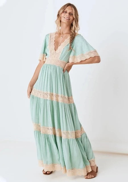 SPELL Ocean Gown (S) Bella Women's Consignment Boutique SPELL Ocean Gown (S) Bella Women's Consignment Boutique