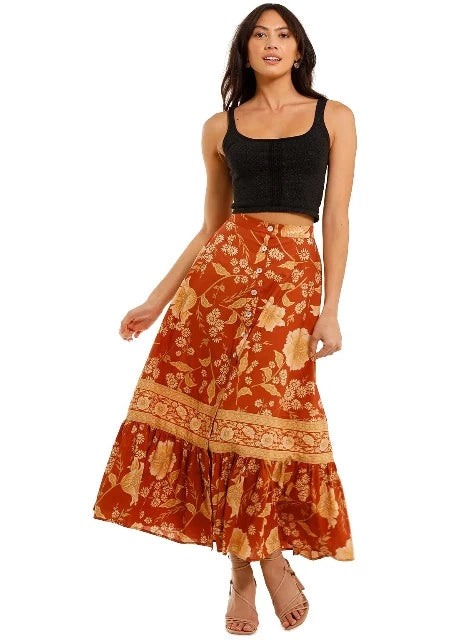 SPELL Sloan Midi Skirt (S)