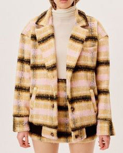 FOR LOVE & LEMONS Plaid Coat (S)