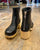 HASBEENS Black & Natural Chelsea Boots (38) NEW!