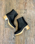 HASBEENS Black & Natural Chelsea Boots (38) NEW!