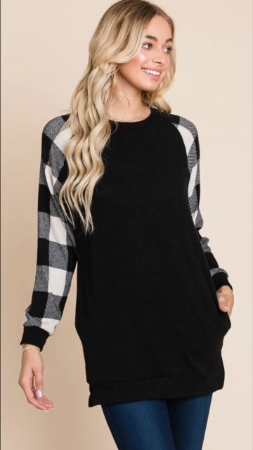 Buffalo Check Tunic (2 colours) S-L