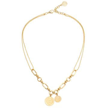 WELL DUNN Benedict Gold Coins & Links Necklace