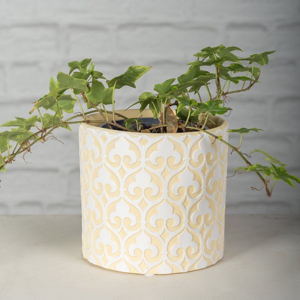 YELLOW/WHITE Planter