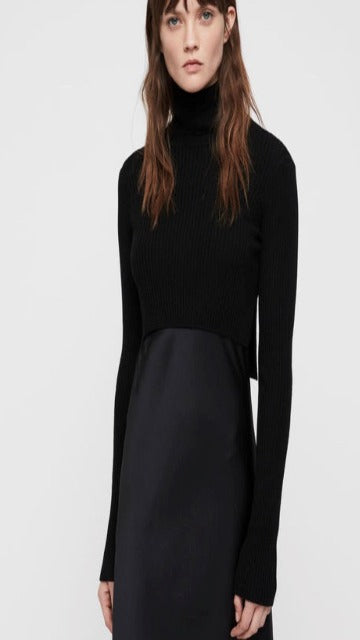 ALL SAINTS Kowlo Roll Neck Dress (M)
