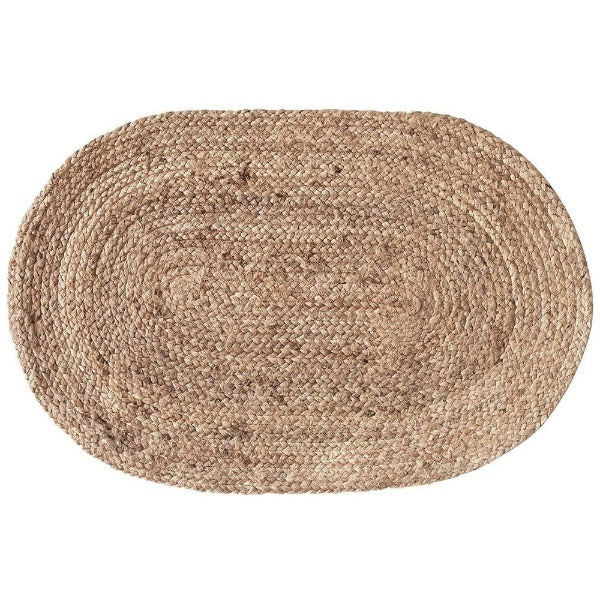 KARENA Oval Jute Area Rug