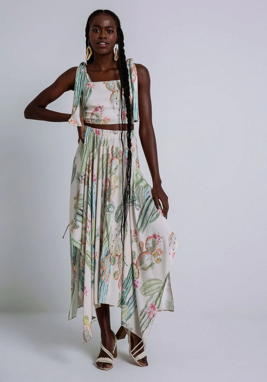 LEZ A LEZ Cactus Midi Skirt